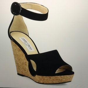 Jimmy Choo ankle strap wedges